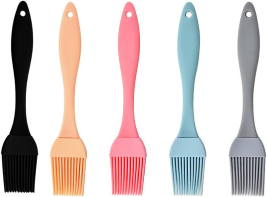 5 PCS Small Silicone Brush Cooking Oil Brush Food Brushes for BBQ Grill Kitchen Cakes Baking Brushes