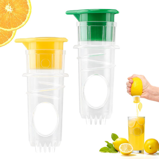 2pcs Lemon Juicer Squeezer, 2026 New Screw-Top Lemon Squeezer Manual Lemons Juicer with Built-In Filter Orange Citrus Press,Squeeze Lime for Cocktails, Drinks And Cooking