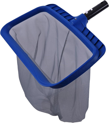 POOLAZA Hot Tub Skimmer Net Handheld, Professional Pool, Spa, Pound Skimmer Net with Aluminum Pole Handle, Deep Ultra Fine Mesh Netting Small Pool Skimmer Net, Upgrade Durable Hot Tub Net Hand Skimmer