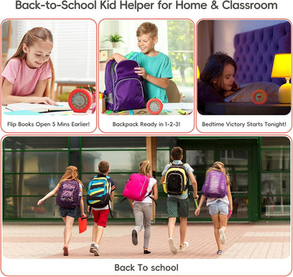 Tomato Visual Timer for Kids, 5h Cute Kids Pomodoro Countdown Timer, Kitchen Helper Timer, Visual Timer for Classroom, Office Desk and Meetings