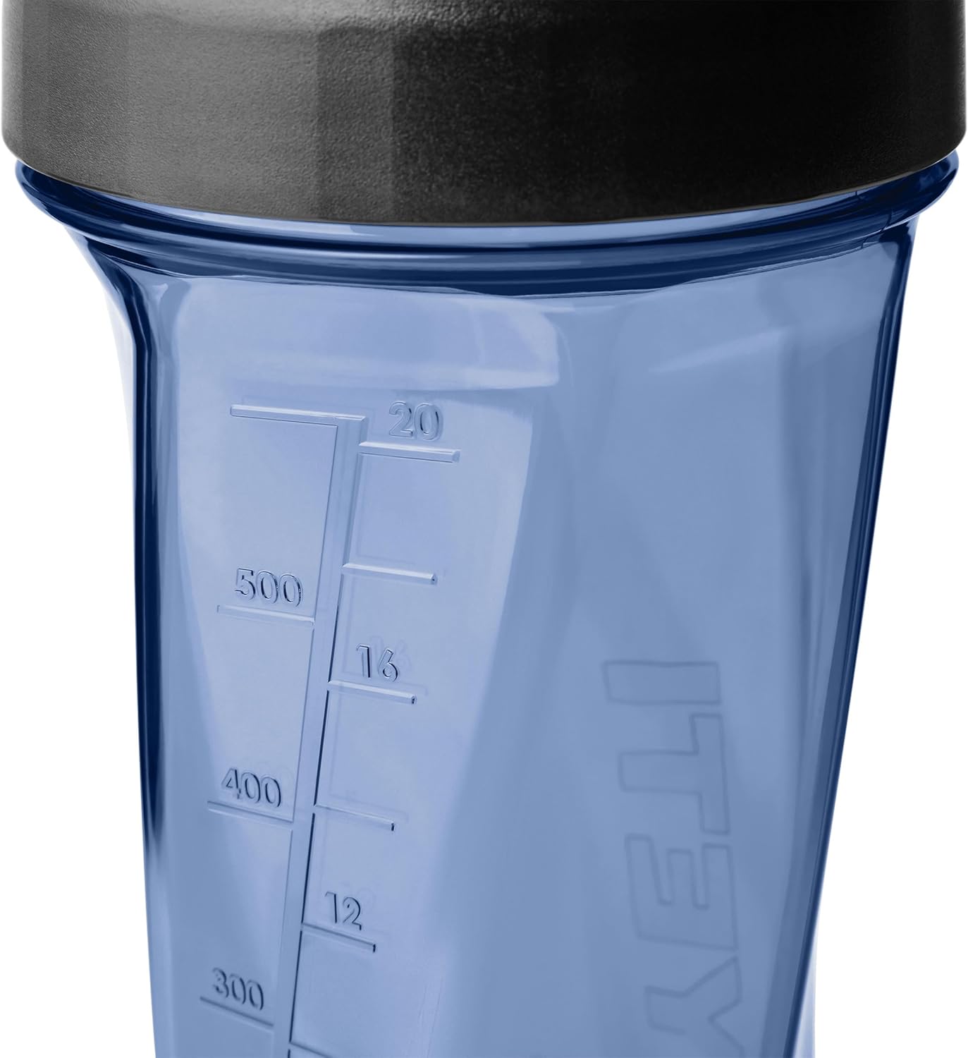 YETI Yonder Helimix Vortex Blender Shaker Bottle Holds up to 20oz | No Blending Ball or Whisk | USA Made | Portable Pre Workout Whey Protein Drink Shaker Cup | Dishwasher Safe, Clear