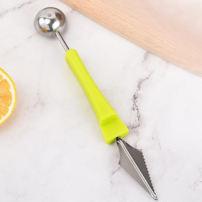 CoguZed Melon Baller Scoop Set, Melon Scooper and Fruit Carving Tools, Melon Baller with Cookie Scoop Set for Ice Cream, Melons & Cookie Dough