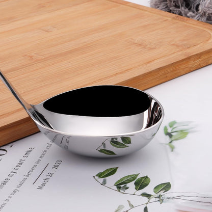 4.Oz 18/10 Stainless Steel Kitchen Ladle Cooking Utensils with 11.8-Inch Handle,Heavy Duty Serving Large Soup Spoon,Dishwasher Safe(Gold)