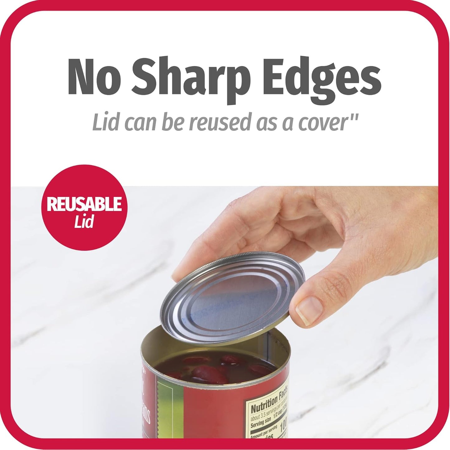 GoodCook Everyday Safe-Cut Manual Can Opener, Set of 2 – Heavy Duty Can Opener with Safe Cut Lid Lifter, Smoothly Cuts & Removes Lids, Hands-Free Lid Disposal, Easy to Use Kitchen Tool