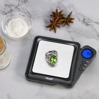 American Weigh Scales Blade Series Digital Pocket Gram Scale 1000g x 0.1g | Precision Mini Scale 0.1g Accuracy, Pocket Scale for Kitchen, Gold, Gems & Coin Scale, Smart Digital & Compact Scale