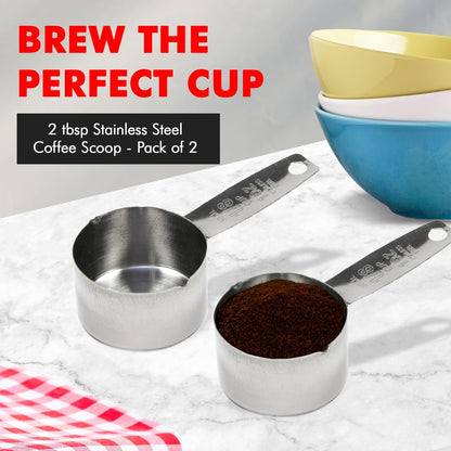 Chef Craft Select Coffee Measurer, 4 inch 2 tbsp, Stainless Steel