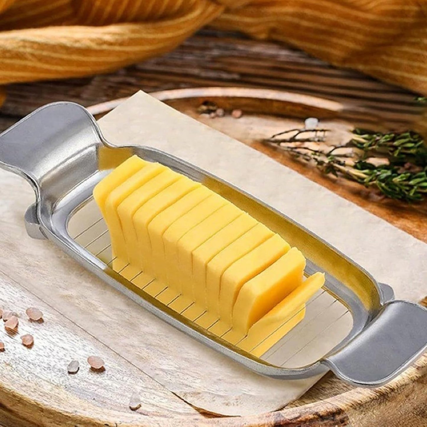 Butter Slicer Cutter Stainless Steel Multipurpose Cheese Slicer for Block Cheeses and Butter Gadgets Accessories