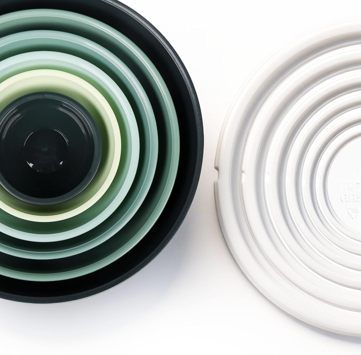 Greentainer Plastic Mixing Bowls with Lids Set for Kitchen, 6 Set Nesting Bowls for Mixing, Baking, Prepping, Cooking and Serving Food, Mixing Bowls Dishwasher, Microwave Safe