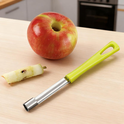 Tomato Corer Tool,Zucchini Stainless Steel Fruit and Vegetable Corer Remover, Multi-Function and Seed Remover for Apple Tomato 7.28in（Green)