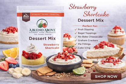 A Blend Above Banana Cream No-Bake Dessert Mix, 3 Pack, No-Bake Cheesecake, Fruit Dip, Dessert Mix, Bagel Topping, Frosting, Cheesecake Filling, Quick and Easy to Make, Makes 16 Ounces, Cream Cheese,