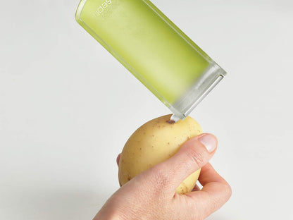 Joseph Joseph Multi-Peel Y-shaped Peeler Easy Grip Handles Stainless Steel Blade for Kitchen Vegetable Fruit, Light Green