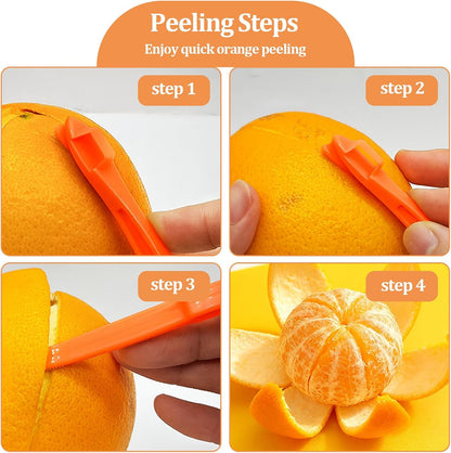 6 Pcs Orange Peeler Tools- Easy Orange & Lemon Fruit Peel Cutter Vegetable Slicer Fruit Tools