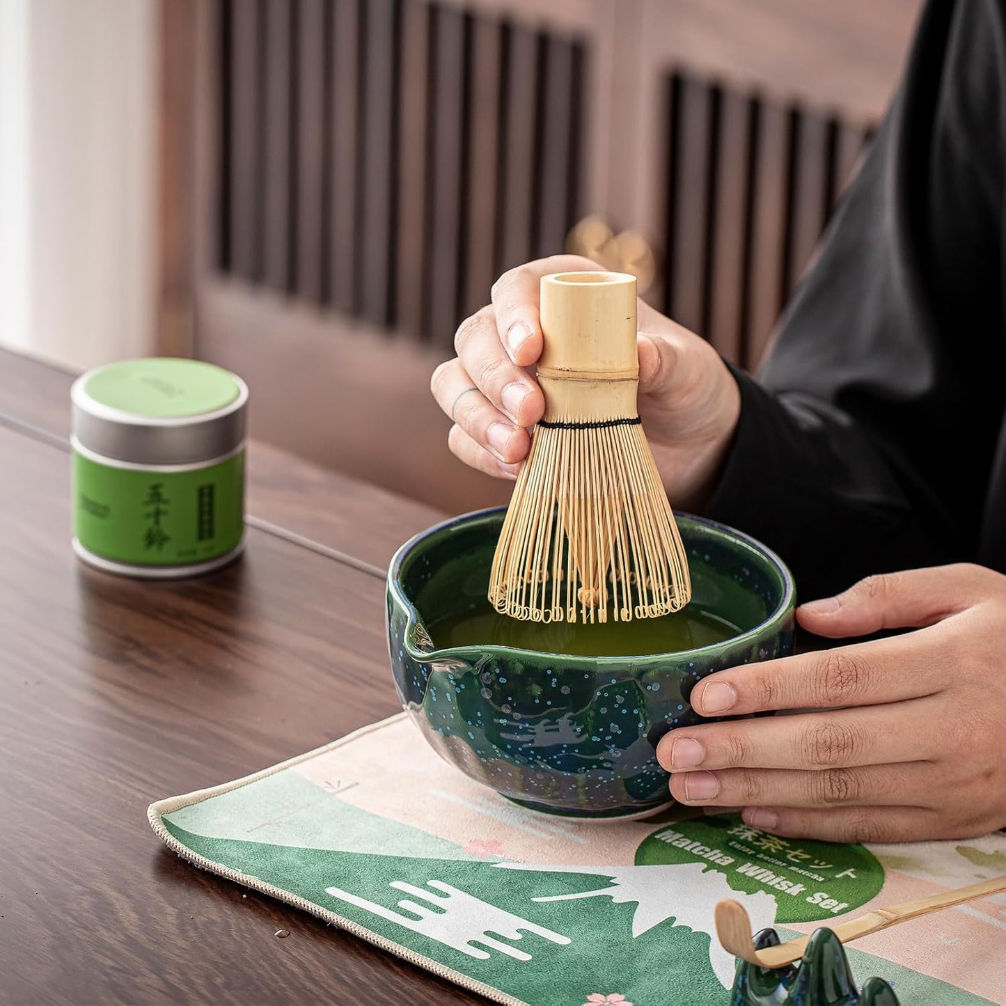Clay&Fire Matcha Whisk Set, 9 pcs Ceramic Matcha Set, Gifts for Women,Matcha Bowl with Spout and Whisk, Matcha Kit for Matcha Lovers, Gift Mother's Day, Birthday, Anniversary