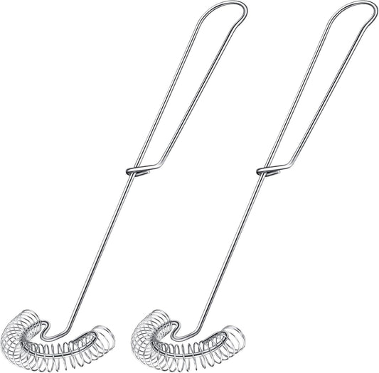 Patelai 4 Pieces Stainless Steel Egg Flat Whisk Wire Coil Scandinavian Sauce Whisk for Gravy Roux Deglazing Dishwasher Safe Kitchen Tool,2.7 x 10.3 in