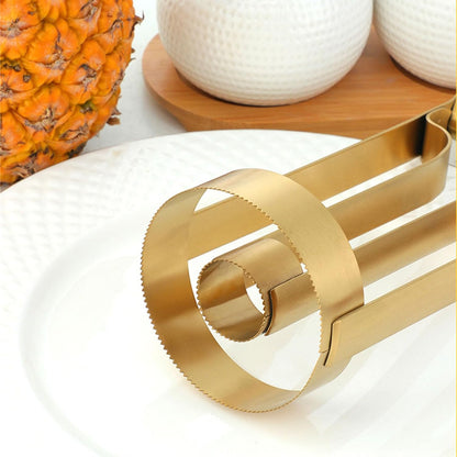 Stainless Steels Pineapple Peeler Corer Cutter Tool Portable Fruit Slicers Kitchen Tool Quick Pineapple Meat Pickers For Home Picnics Party Travel