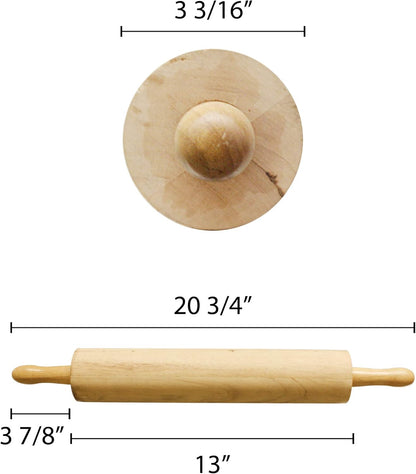 Thunder Group Wooden Rolling Pin