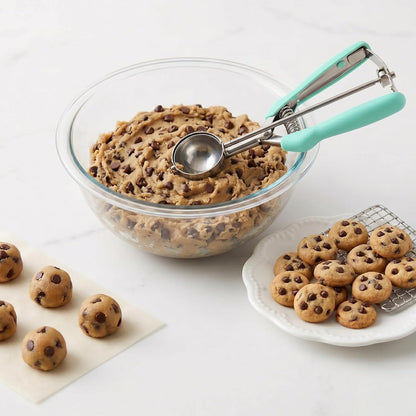 Cookie Scoop, Ice Cream Scoop, 1Tbsp/15 ml/0.5oz Cookie Scoops for Baking, 18/8 Stainless Steel Cookie Scooper for Baking, Ice Cream Scooper with Trigger Release, Cookie Dough Scoop with Non-slip Grip