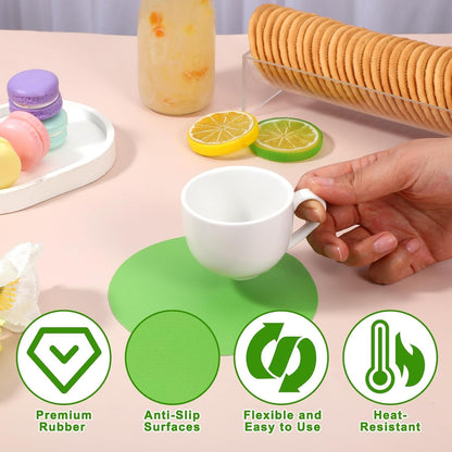 4 Pack Jar Opener, Silicone Bottle Opener Gripper Pads for Seniors with Arthritis, Green and Blue