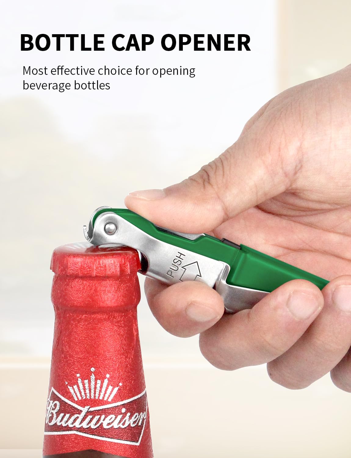 CORKAS Wine Key - Professional Handcrafted Heavy Duty Waiter Corkscrew, Compact Wine Opener with Double Hinged, Foil Cutter and Bottle Opener, Gifts for Servers, Sommelier, Bartenders - Red
