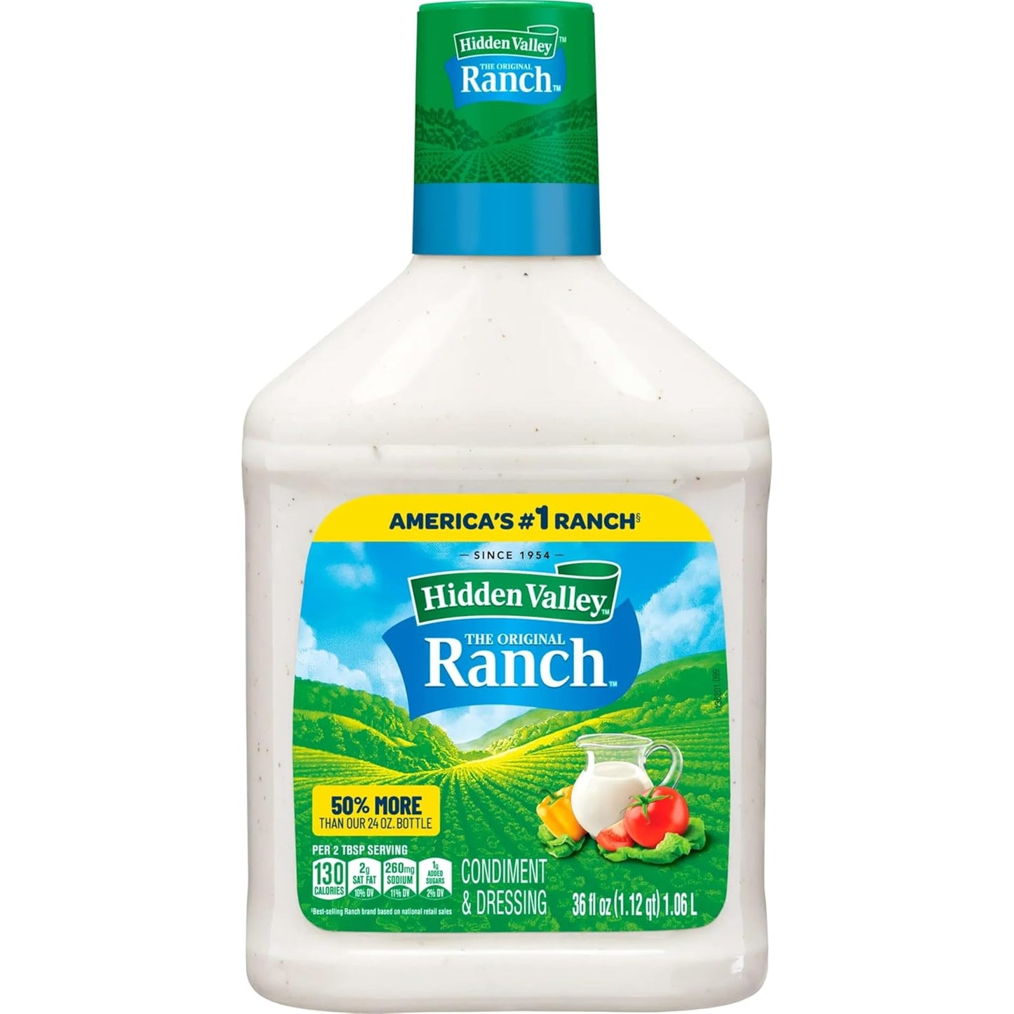 Hidden Valley Original Ranch Salad Dressing and Topping, 36 Ounce Bottle (Package May Vary)