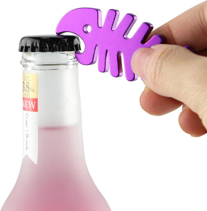 SWATOM Shark Keychain Zinc Alloy Bottle Opener Beer Opener Tool Key Tag Chain Ring Accessories