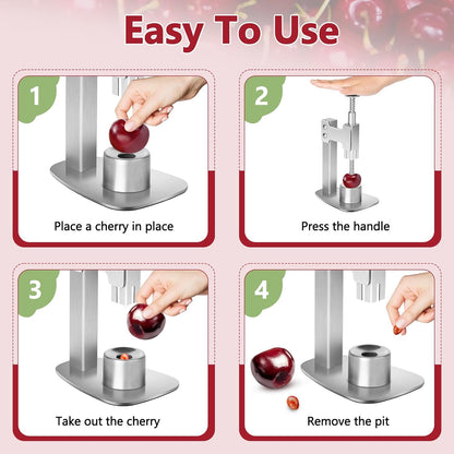 Multitools Stainless Steel Pitter, Olive Pitter Tool Portable Fruit Corer Remover for Cherries, Red Dates, Hawthorn, Grape, Jujube, Easy to Use