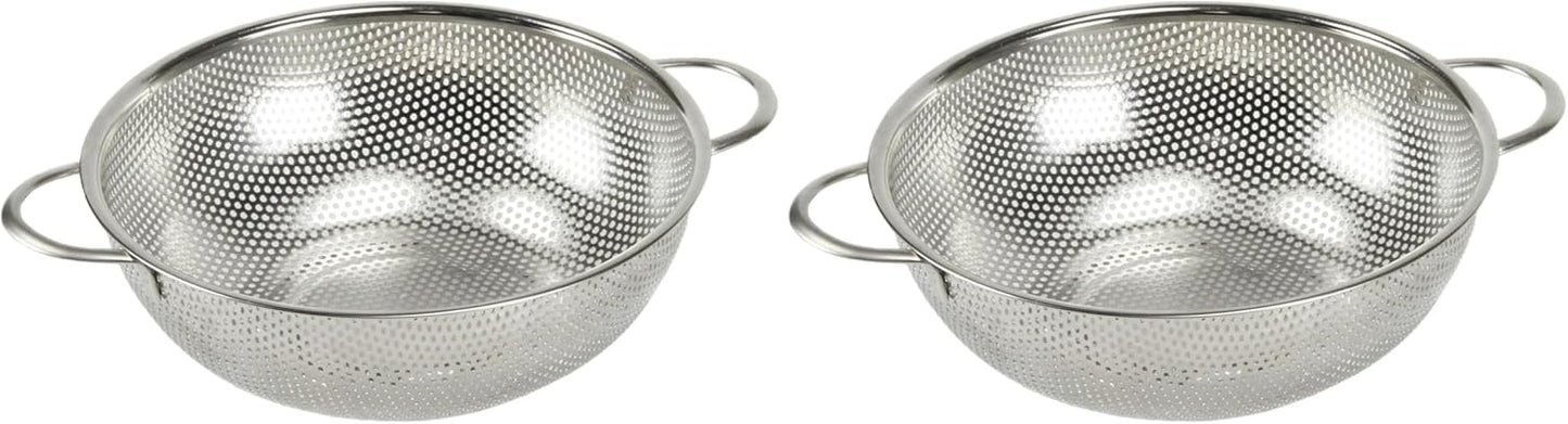 Chef Craft Select Microperforated Colander, 1.5 quart, Stainless Steel