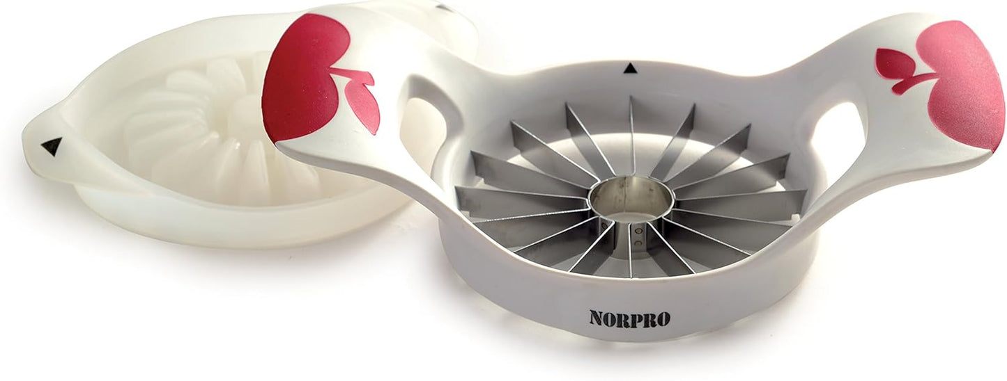 NORPRO NOR-5133 Grip-Ez Fruit Wedger 16 Slice with BSE , White
