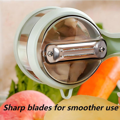 2-Piece Vegetable Peeler Set - Stainless Steel Potato Peeler and Fruit Peeler, Ideal for Kitchen Use, Apple Peeler, Carrot Peeler, Orange Peeler with Comfortable Grip