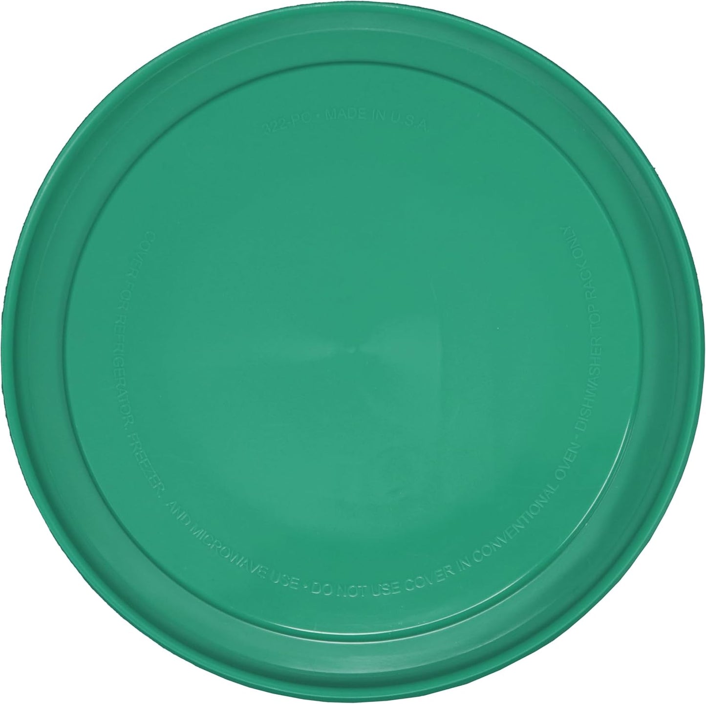 Pyrex 322-PC 1qt Green MIXING BOWL Food Storage Lid Covers - 2 Pack