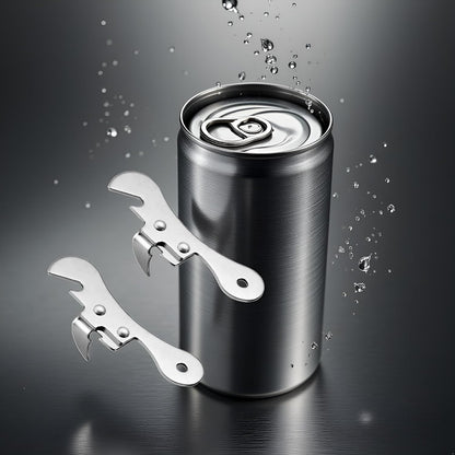 2Pcs Silver One Size Stainless Steel Can Opener Manual Can Opener Multifunctional Kitchen Accessories, Manual Can Openers