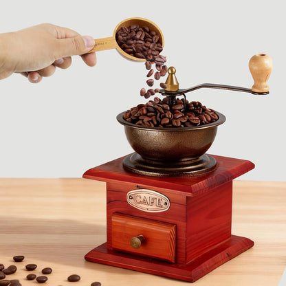 30ml Wood Measuring Spoon and Scoop Wooden Tablespoon 30ml Measuring Scoop 2 TBSP Retro Coffee Spoons for Dry Ingredients Ground Tea Spice (Wood Color, 2TBSP)