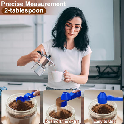 Palksky Coffee Scoop & Funnel for Reusable K Cup Refillable Coffee Pods, 2 Tablespoon Slide Coffee Measuring Funnel Scooper,1PCS