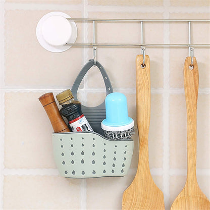 YYaaloa Sink Basket Sink Strainers Basket Kitchen Drain Shelf Sink Storage Holder (style 2- Pink)