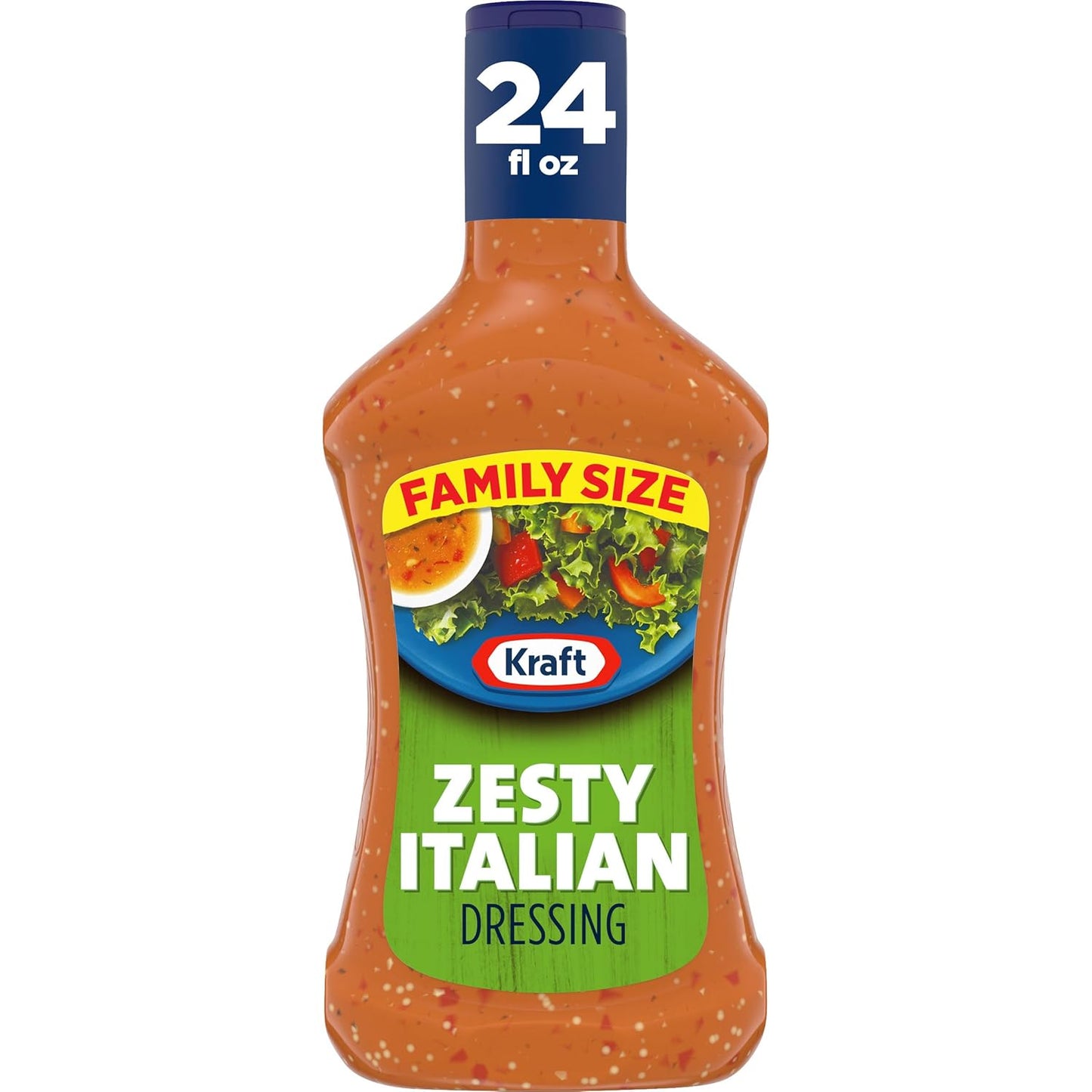Kraft Zesty Italian Dressing Family Size, 24 fl oz Bottle