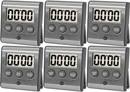 Elegant Digital Kitchen Timer, Stainless Steel Model eT-23, Super Strong Magnetic Back, Loud Alarm, Large Display, Auto Memory, Auto Shut-Off by eTradewinds