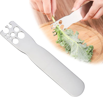 Kale Stripper Tool – Stainless Steel Herb Stripper Tool with Handle for Stem & Leaf Removal