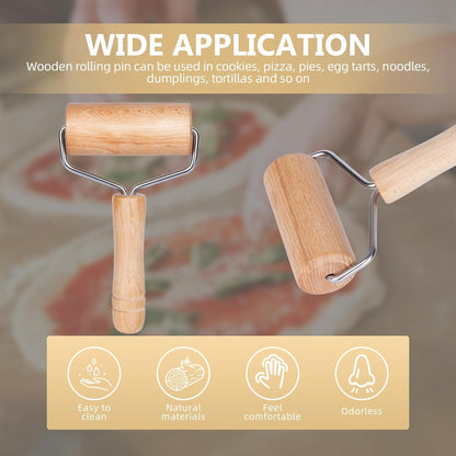 Rolling Pin, Wooden Rolling Pins For Baking, Pizza Dough Roller, Not Easy To Crack, Non-Stick Wood Pastry Roller, Essential Kitchen Utensils.