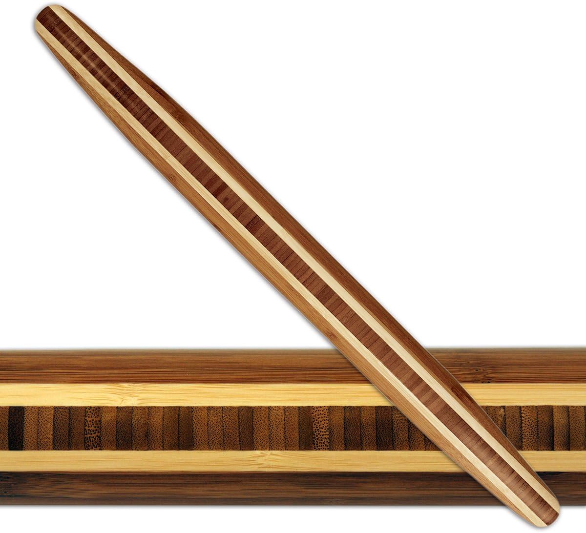 Totally Bamboo Rolling Pin, 20.5-Inch, Large-20 1/2",Large - 20 1/2"
