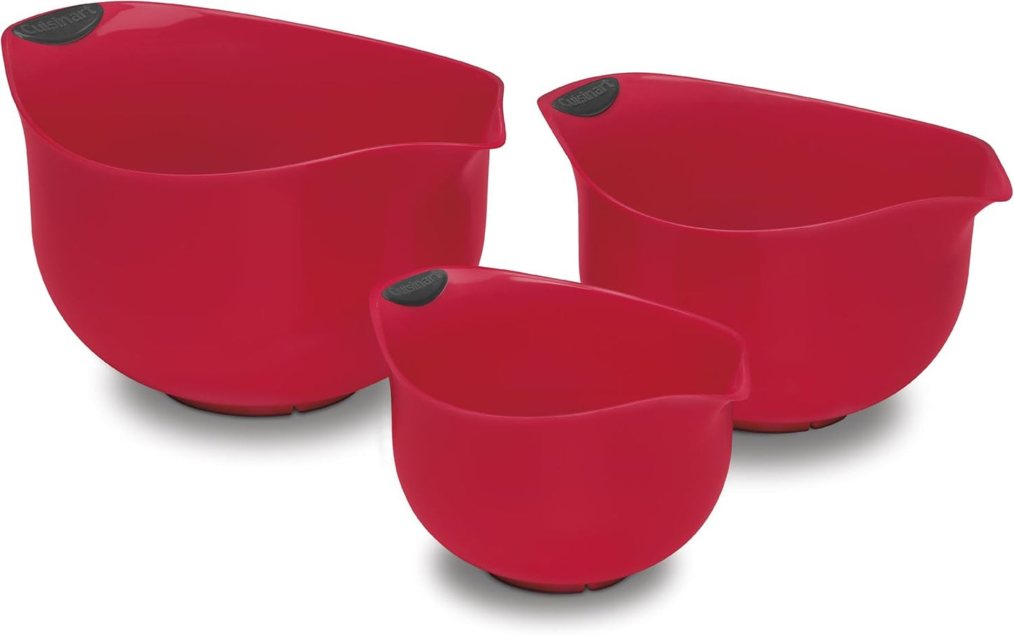 Cuisinart Set of 3 BPA-free Mixing Bowls, White