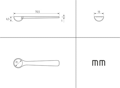1g Plastic Measuring Spoons (2ml) – Pack of 10 Mini Scoops for Protein Poweder, Baby Formula, Baking, Coffee, Supplements – Approx. 1/5 Teaspoon Scoop (tsp)