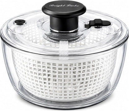 Good Grips Salad Spinner 6.3 Qt – Large Lettuce Spinner & Salad Cleaner with Bowl & Lid, Fruit Washer, Vegetable Cleaner, Strainer Bowl, Fast Drying Multipurpose Kitchen Tool