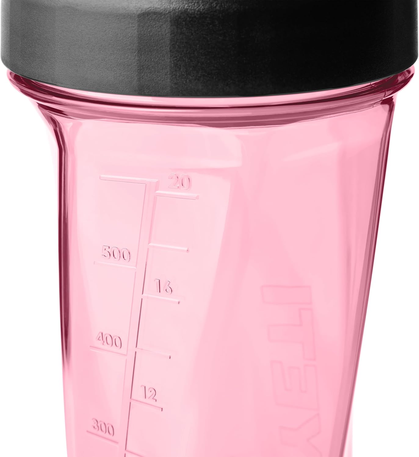 YETI Yonder Helimix Vortex Blender Shaker Bottle Holds up to 20oz | No Blending Ball or Whisk | USA Made | Portable Pre Workout Whey Protein Drink Shaker Cup | Dishwasher Safe, Clear