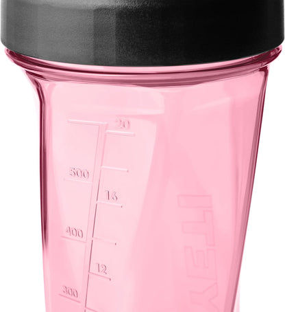 YETI Yonder Helimix Vortex Blender Shaker Bottle Holds up to 20oz | No Blending Ball or Whisk | USA Made | Portable Pre Workout Whey Protein Drink Shaker Cup | Dishwasher Safe, Clear