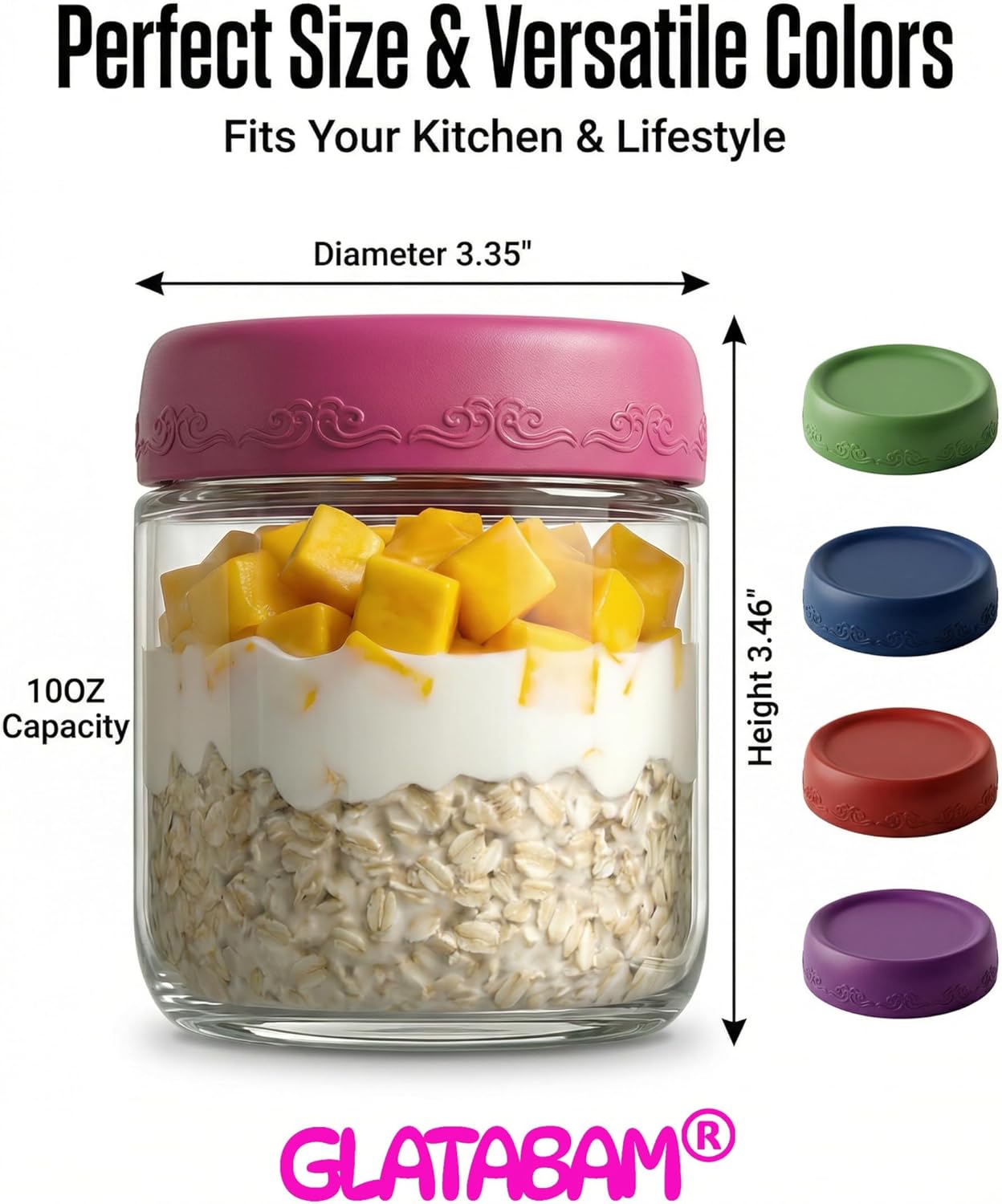 4 OZ Salad Dressing Jar 8 Pack, Airtight Leakproof Bulk Small Glass Sauce Jar with Lids, Reusable for Lunch Box, Bento, Travel & Meal Prep(4 OZ-8Pack)