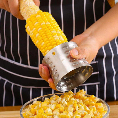 Corn Premium Stainless Steel Corn Thresher Stripper and Peeler, Magic Corn On The Cob Removal Tool, Peelers