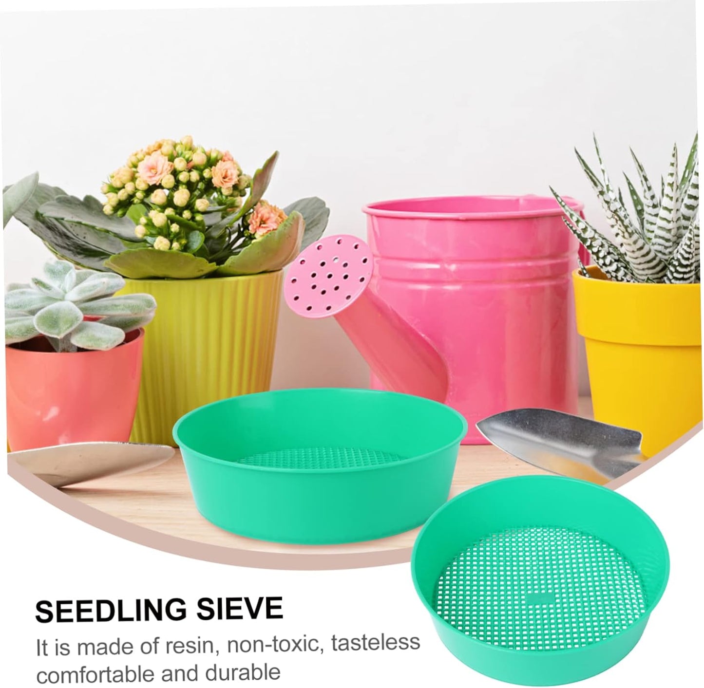 Bonsai Tools DIY Tools Mining Sand Sifter Mesh Filter Sifter Plastic Sand Grader Dispenser Gardening Supplies Stone Riddle Plastic Sieve Light