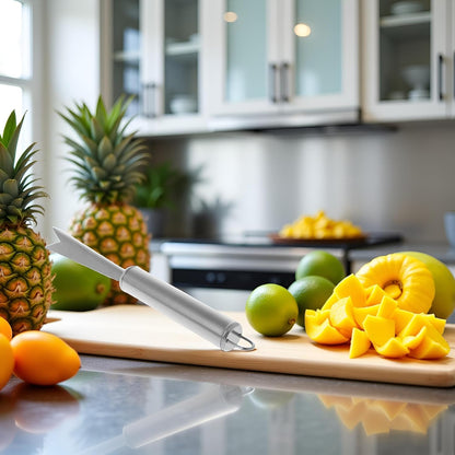 W shaped stainless steel pineapple eye peeler remover for home kitchen fruit tool 18.5cmx2cm Peelers