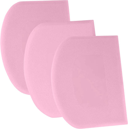 SURDOCA Dough Scraper Bench Scraper - 3P 4.7x3.7" Plastic Flexible Bowl Scraper, Sharp Edge & Angles Cake Scraper. Non-Slip Bakeware Decorating Tools Sculpting & Modeling Tools - Pure White - Colors B