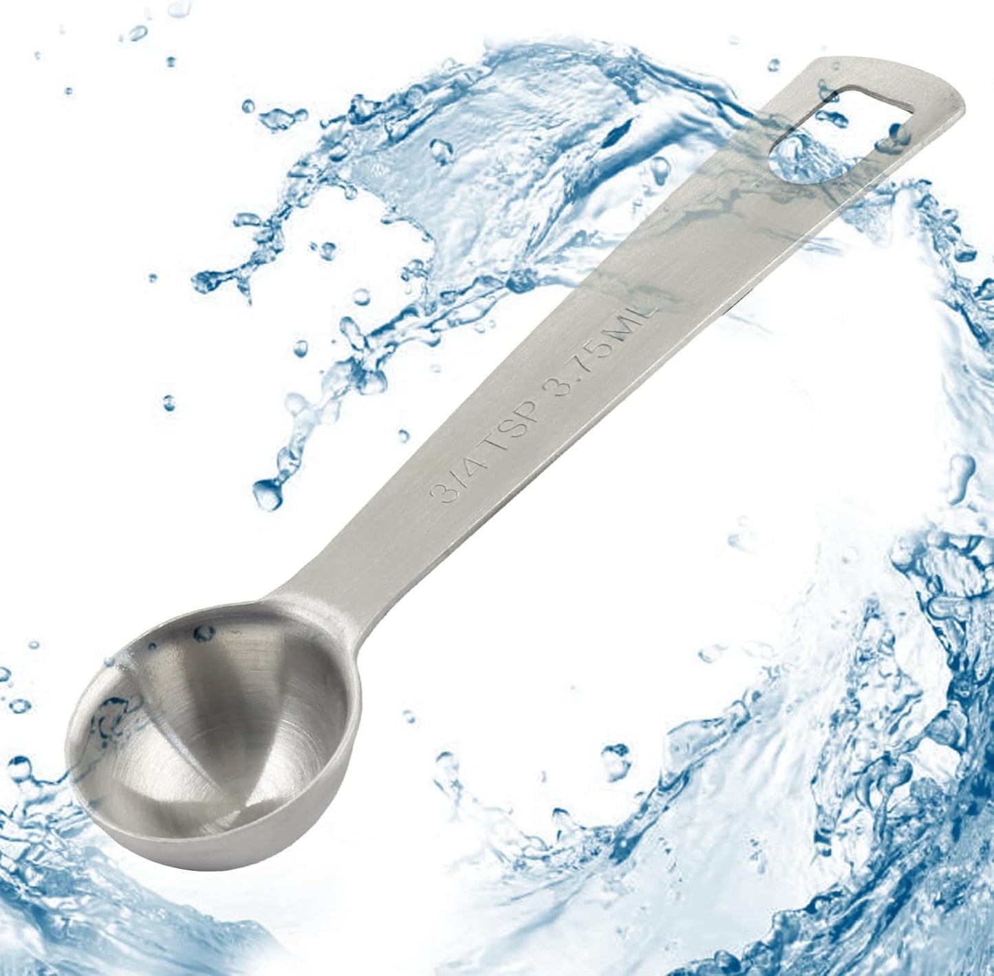 2Pcs 2/3 Tablespoon (2/3 Tbsp | 2 Tsp | 10 Ml | 10 Cc) Stainless Steel Measuring Spoons, 2 Teaspoon Metal Single Measuring Spoon for Measuring Coffee Powder, Grains and Loose Tea